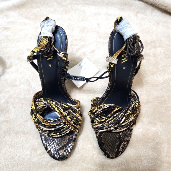Zara Shoes - Zara Women's Heeled Tie Sandals